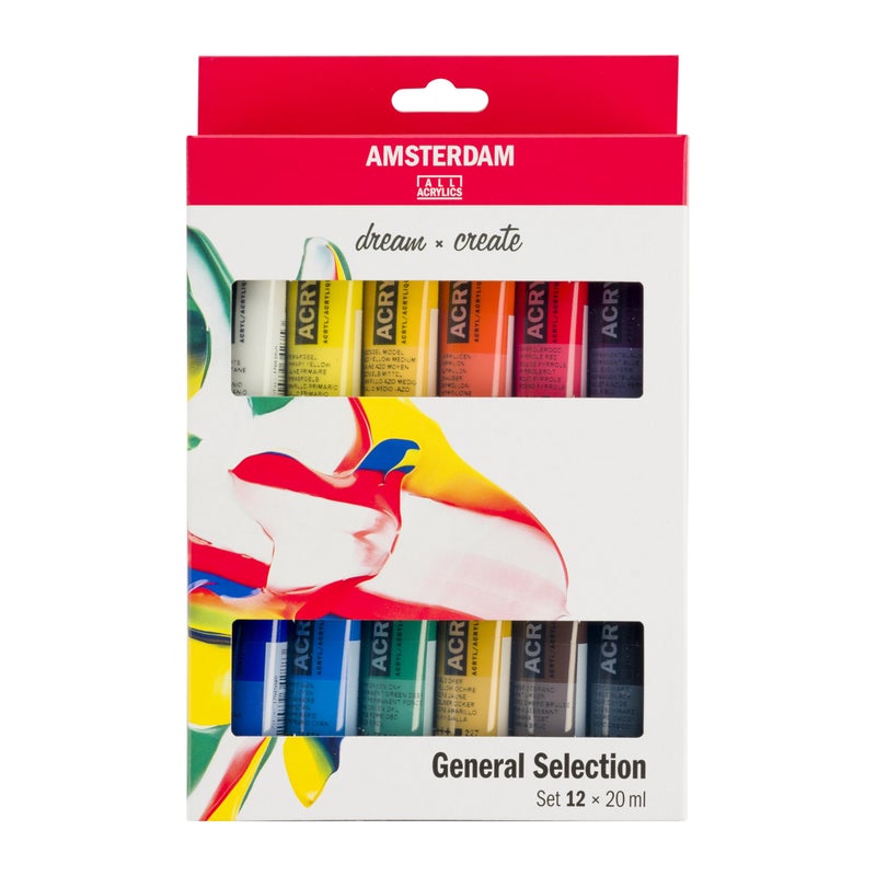 Amsterdam Acrylic Standard Series Paint Set 12x20milliliter - Image 1